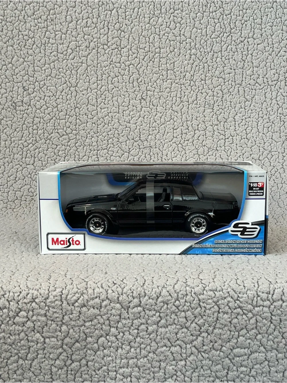 Maisto Special Edition 1 18 1987 Buick Grand National Black Diecast Car New